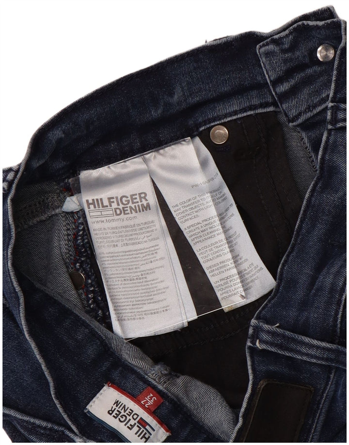 TOMMY HILFIGER Damen Mid Rise Skinny Jeans W27 L30 Blaue Baumwolle