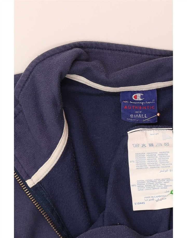 Champion Mens Tracksuit Top Jacket Small Navy Blue Polyester