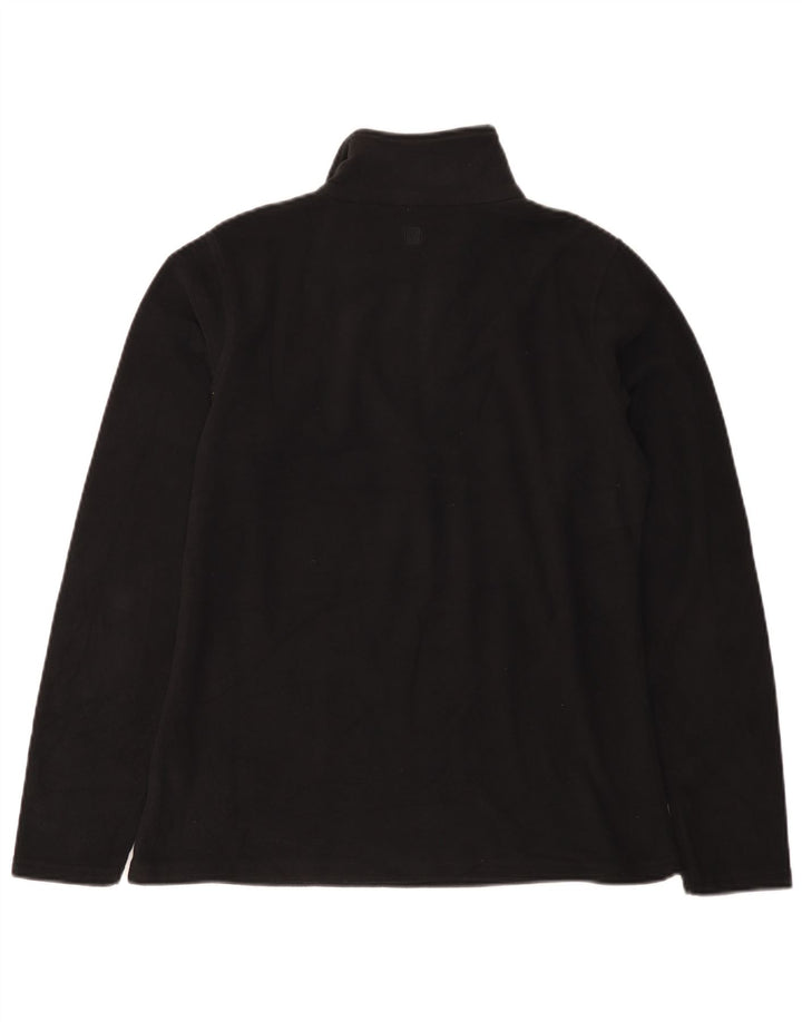 Mountain Warehouse Damen-Fleecepullover mit Reißverschluss am Kragen, UK 14, Mittelschwarz