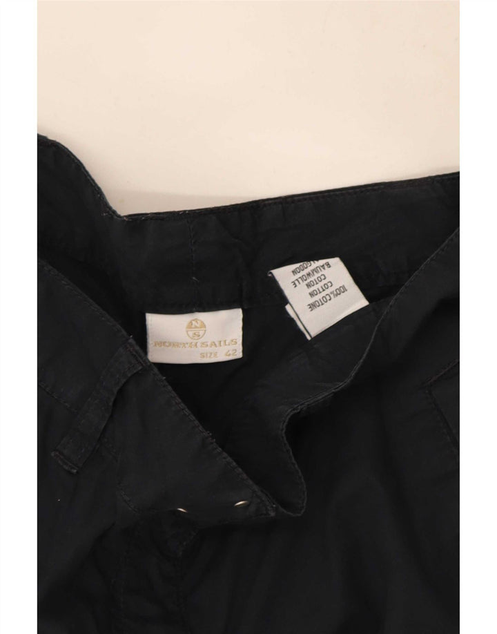 North Sails Damen Cargoshorts IT 42 Medium W30 Schwarze Baumwolle