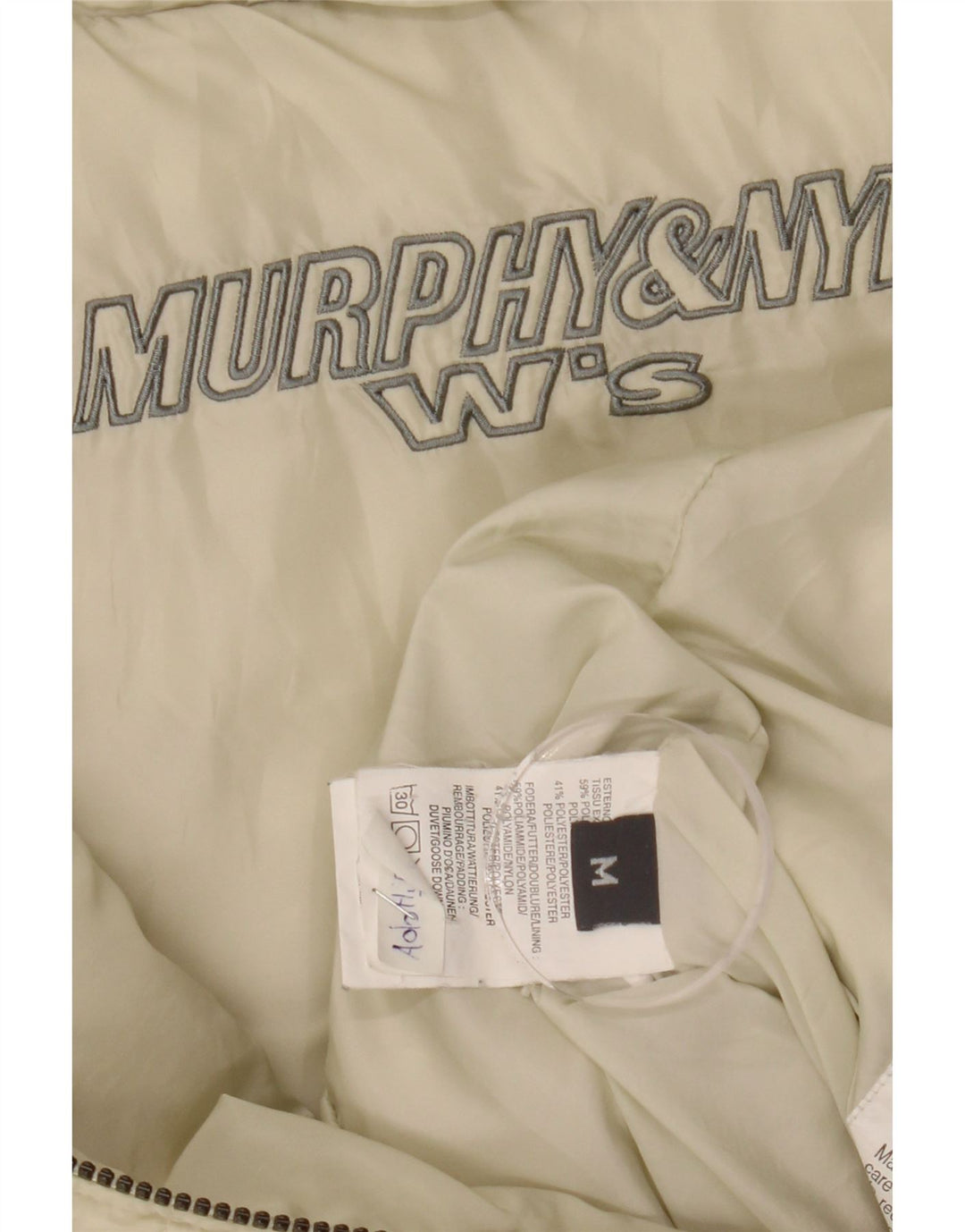 MURPHY & NYE Damen Wattierte Weste UK 14 Medium Off White Polyamid
