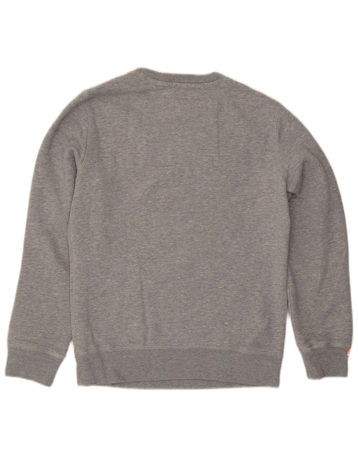 Superdry Herren-Sweatshirt mit Grafik, Größe S, Grau, Baumwolle