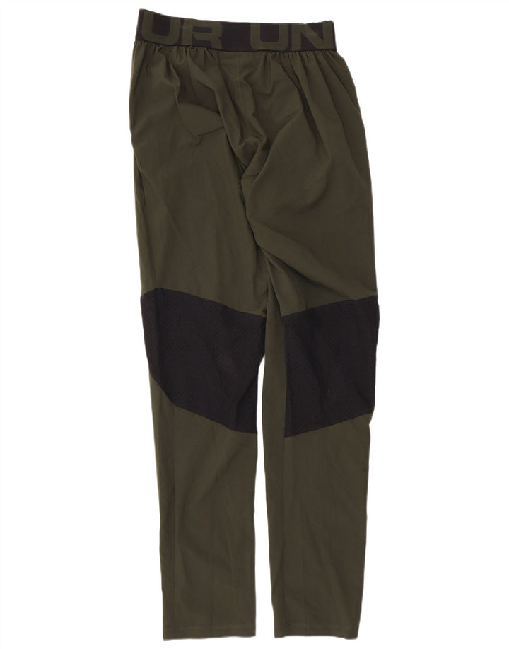 UNDER ARMOUR Herren-Trainingshose mit Grafik, Größe S, Khaki, Farbblock