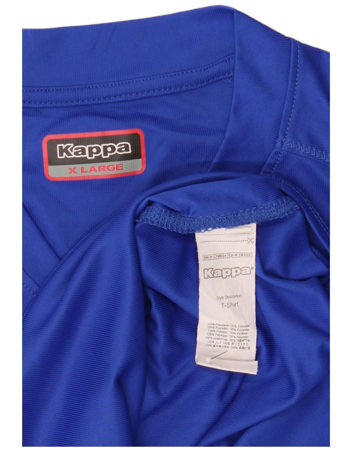 Kappa Damen Grafik T-Shirt Top UK 18 XL Blau Polyester