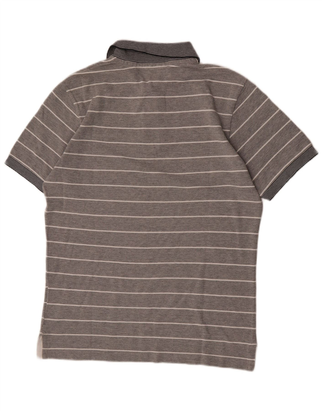 North Sails Herren-Poloshirt, große grau gestreifte Baumwolle