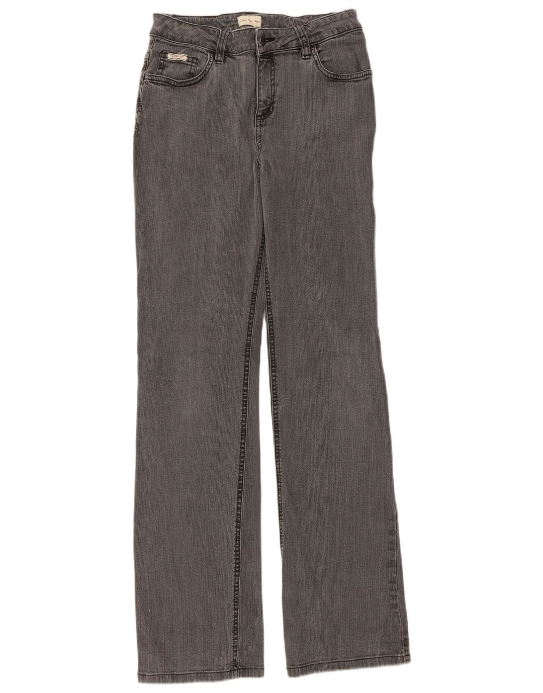 CALVIN KLEIN Damen Bootcut Jeans W28 L32 Grau