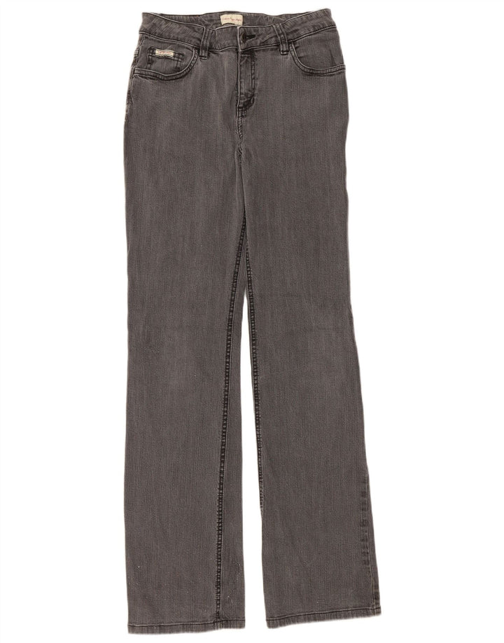 CALVIN KLEIN Damen Bootcut Jeans W28 L32 Grau