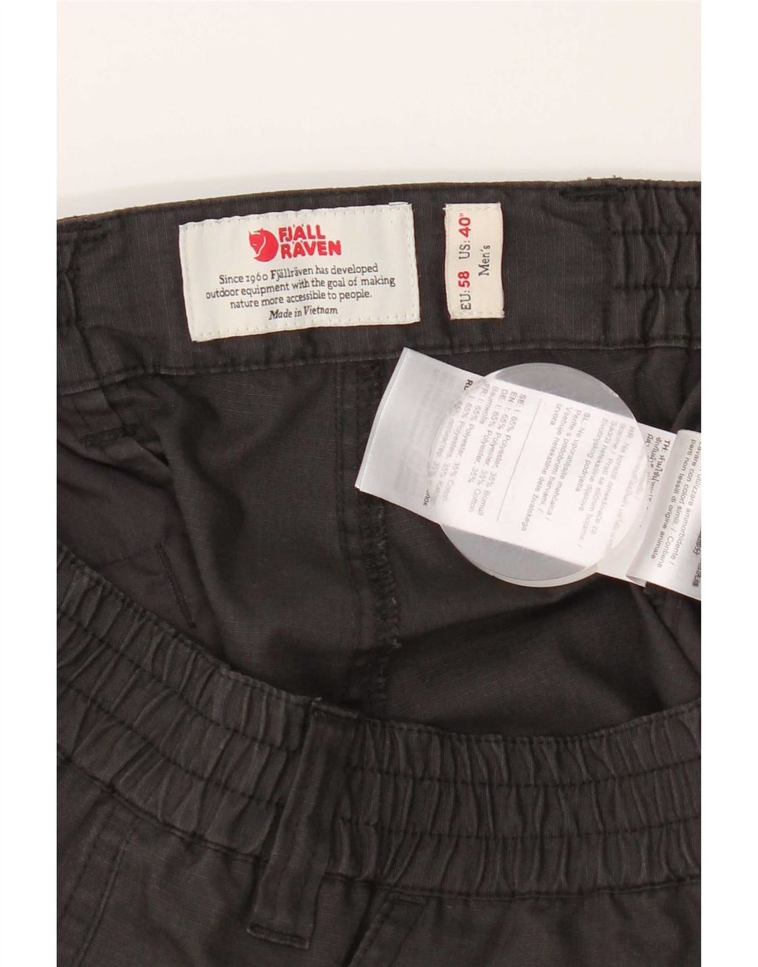 Fjall Raven Herren Cargoshorts W40 XL Grau Polyester