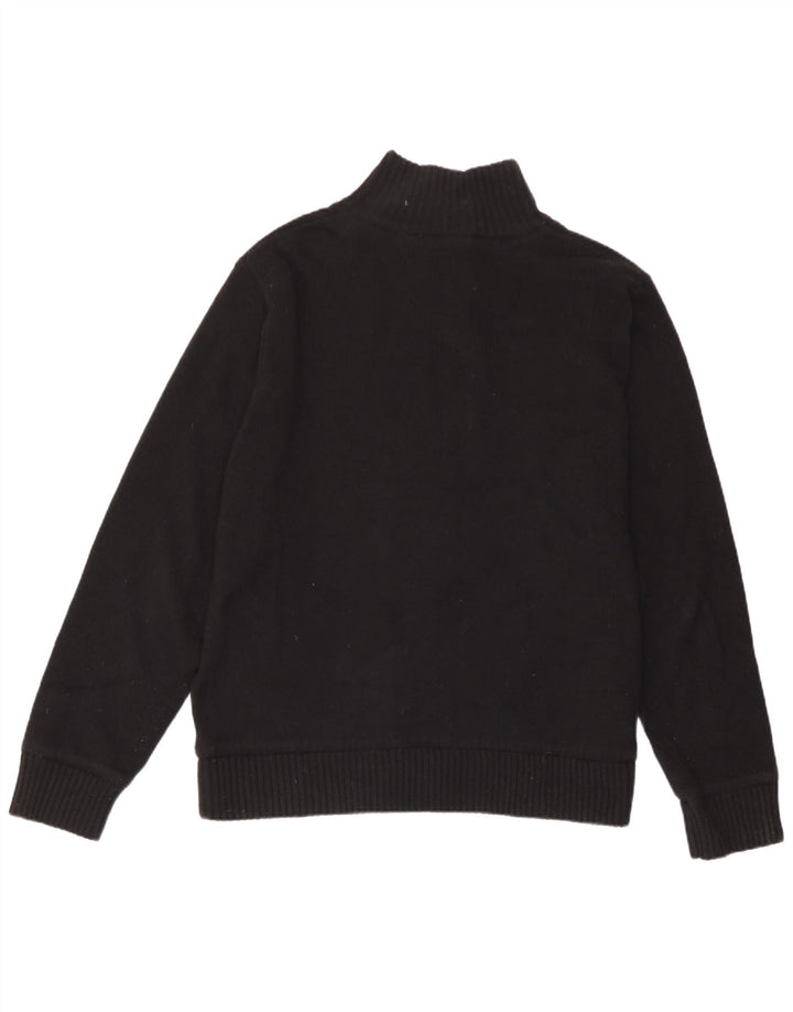 Marks & Spencer Herren-Strickjacke, groß, schwarze Lammwolle