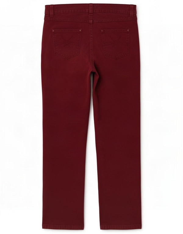 Marks & Spencer Damen Freizeithose UK 16 Large W34 L28 Burgund