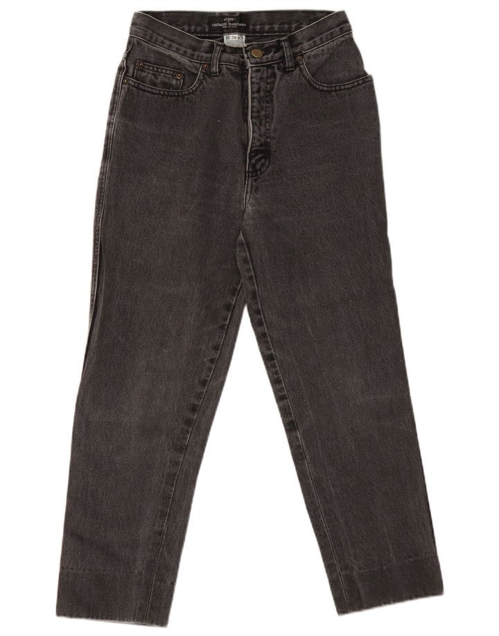 Guess Damen Tapered Jeans W29 L24 Schwarze Baumwolle