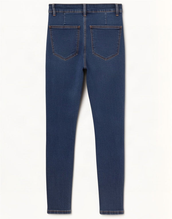 Zara Damen Skinny Jeans EU 38 Small W28 L27 Blaue Baumwolle