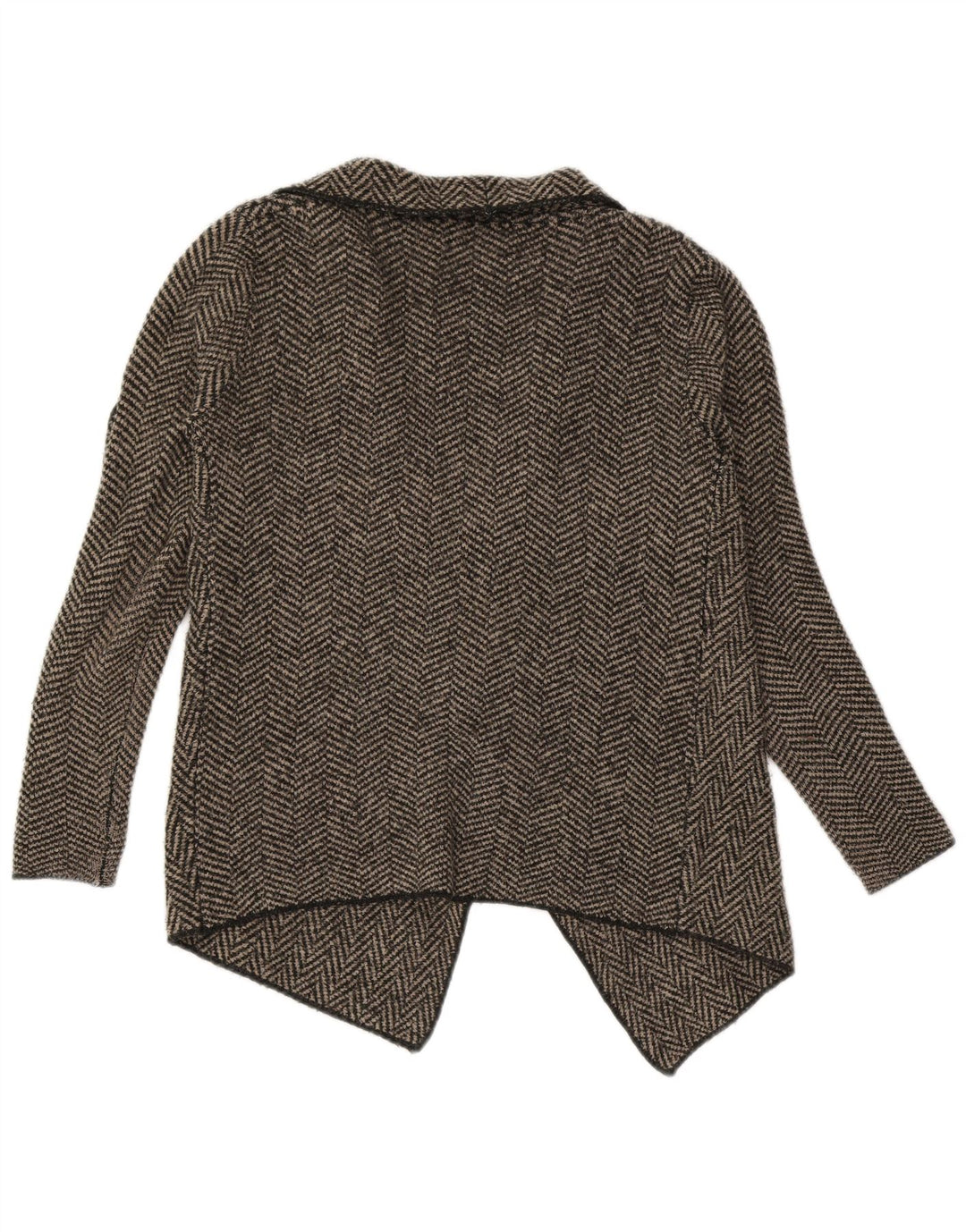 Asymmetrischer, offener Strickjackenpullover für Damen von Zara, Gr