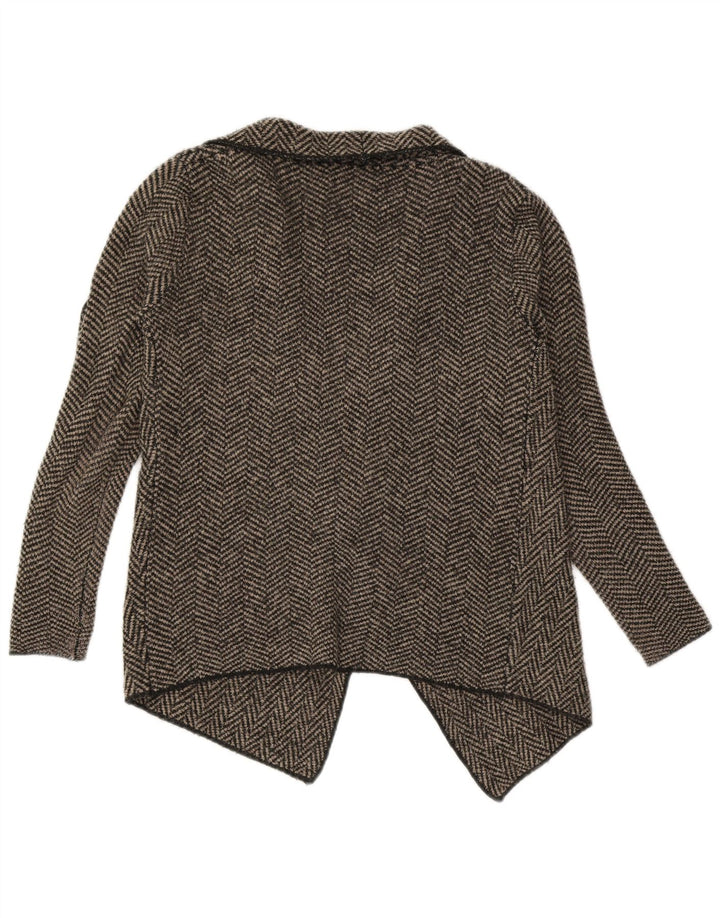 Asymmetrischer, offener Strickjackenpullover für Damen von Zara, Gr