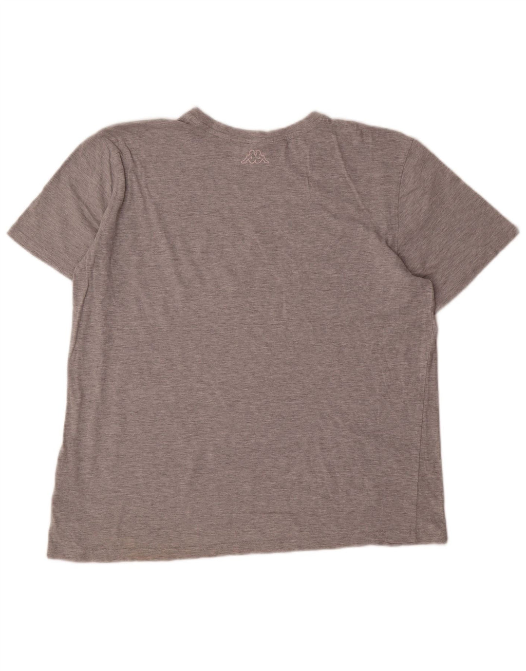 Kappa Herren Grafik T-Shirt Top 2XL Grau Baumwolle