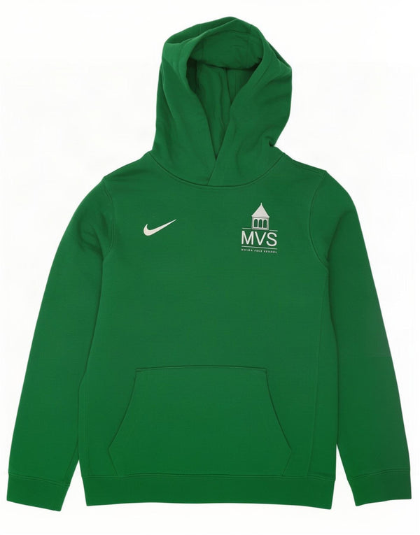 Nike Jungen-Pullover mit Grafik-Kapuzenpullover, 13–14 Jahre, XL, grüne Baumwolle