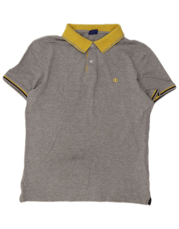 Champion Herren Rugby-Poloshirt, große graue Baumwolle