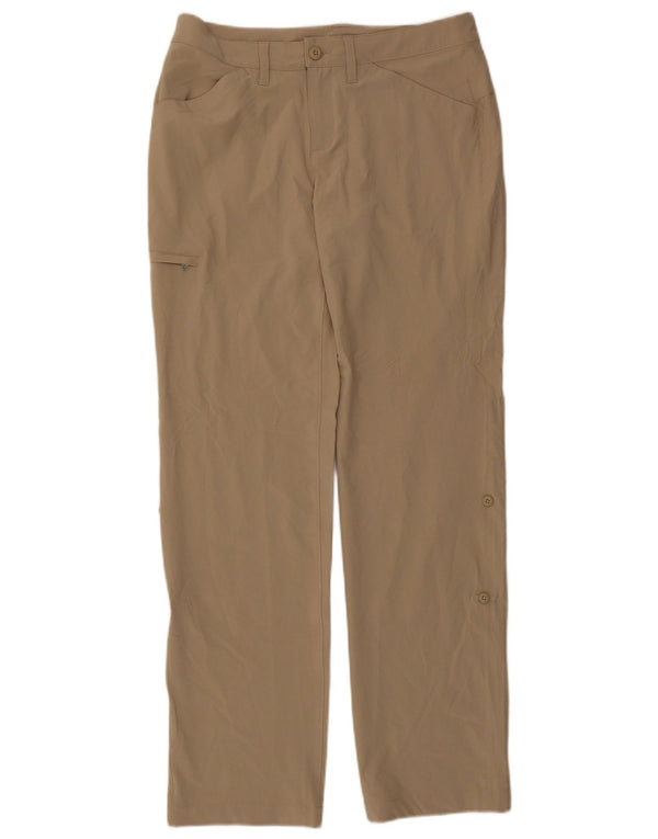 Eddie Bauer Damen gerade Cargohose US 6 Medium W30 L32 Beige