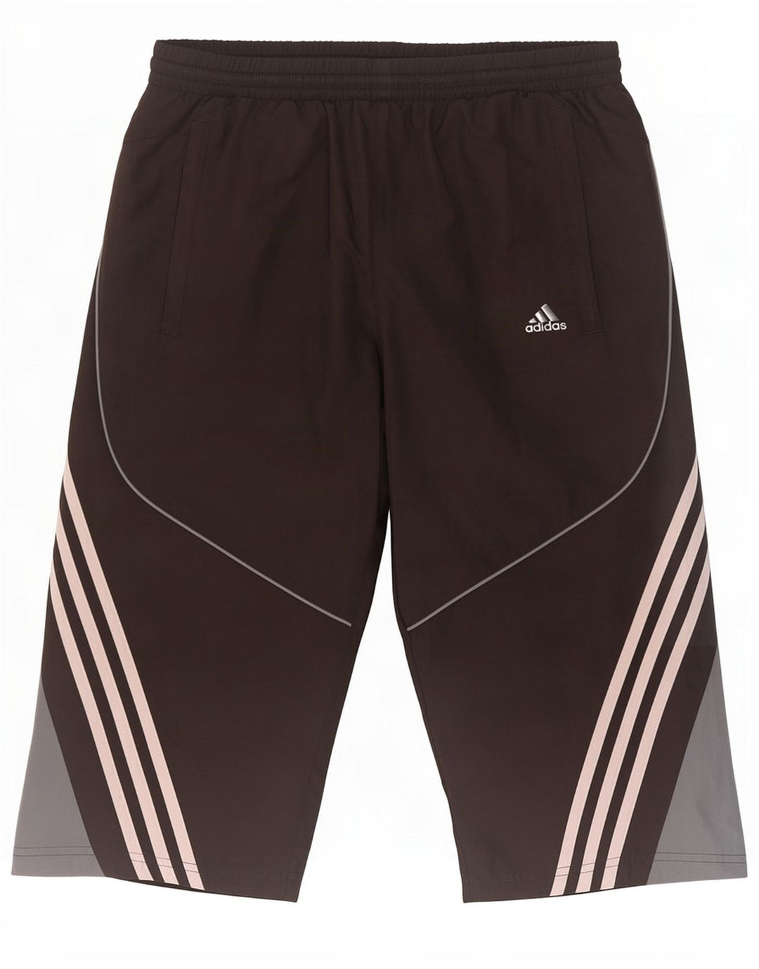Adidas Herren Bermuda Sport Shorts UK 38 Mittelschwarzes Colourblock-Polyester