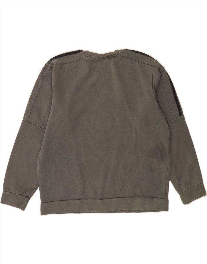 ADIDAS Mens Sweatshirt Jumper Medium Grey Cotton Vintage Adidas and Second-Hand Adidas from Messina Hembry 