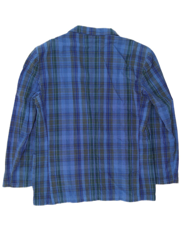 Carrera Herren-Blazer mit 2 Knöpfen, Gr. 40, groß, blau kariert