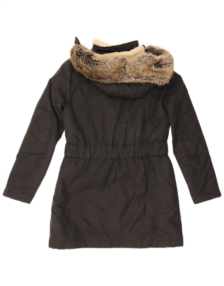Barbour Damen-Kapuzenmantel, übergroß, gepolstert, Größe 10, Schwarz