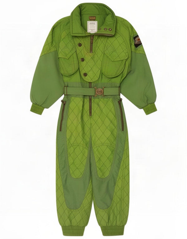 Emmegi Damen Skioverall EU 36 Small Green Colourblock Polyamid