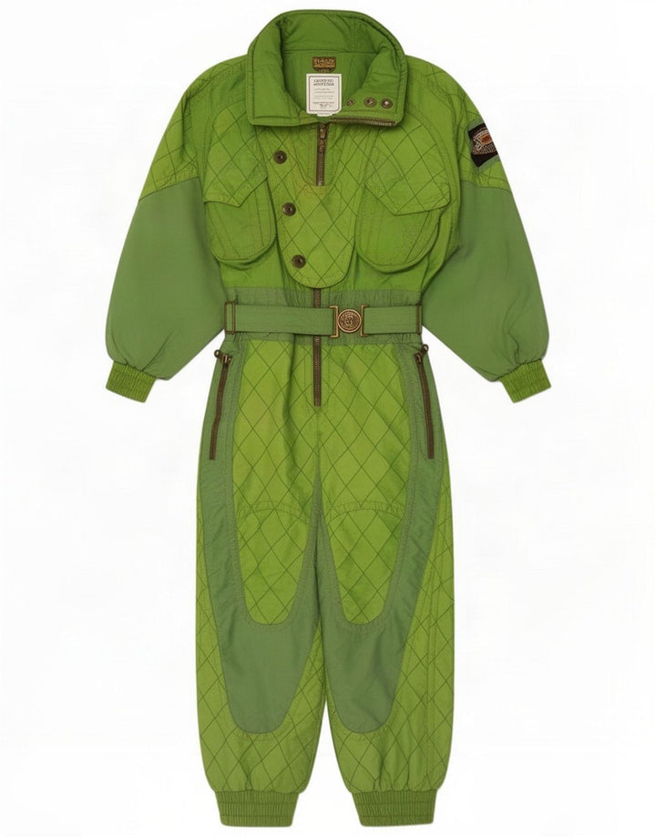 Emmegi Damen Skioverall EU 36 Small Green Colourblock Polyamid