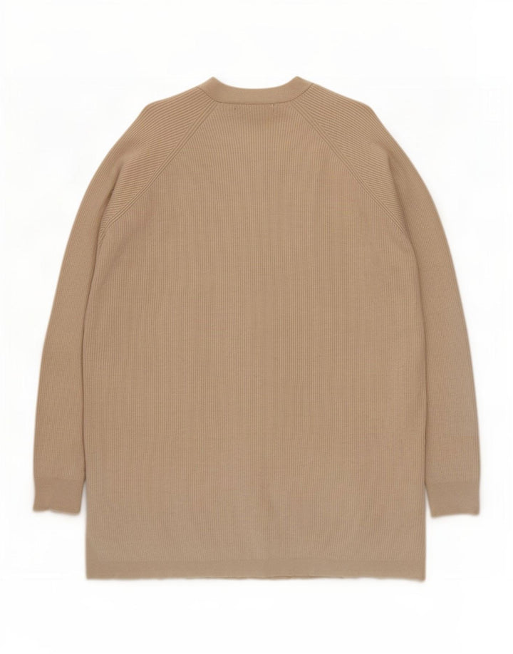 Marks & Spencer Offener Damen-Cardigan-Pullover UK 14 Mittelbeige Viskose