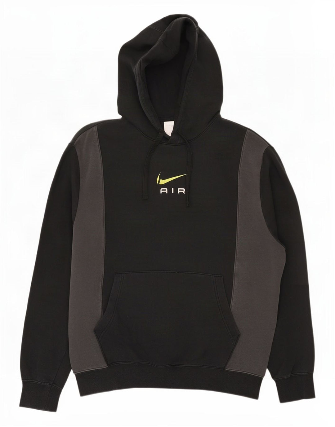 Nike Herren-Kapuzenpullover mit Grafik, mittelschwarz, Colourblock-Baumwolle