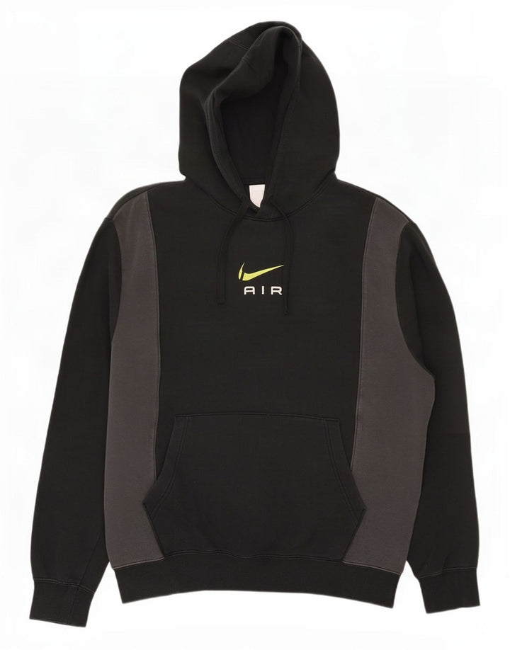 Nike Herren-Kapuzenpullover mit Grafik, mittelschwarz, Colourblock-Baumwolle
