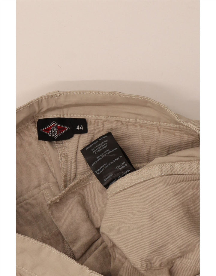 Bear Herren Cargoshorts IT 44 XS W30 Beige Baumwolle