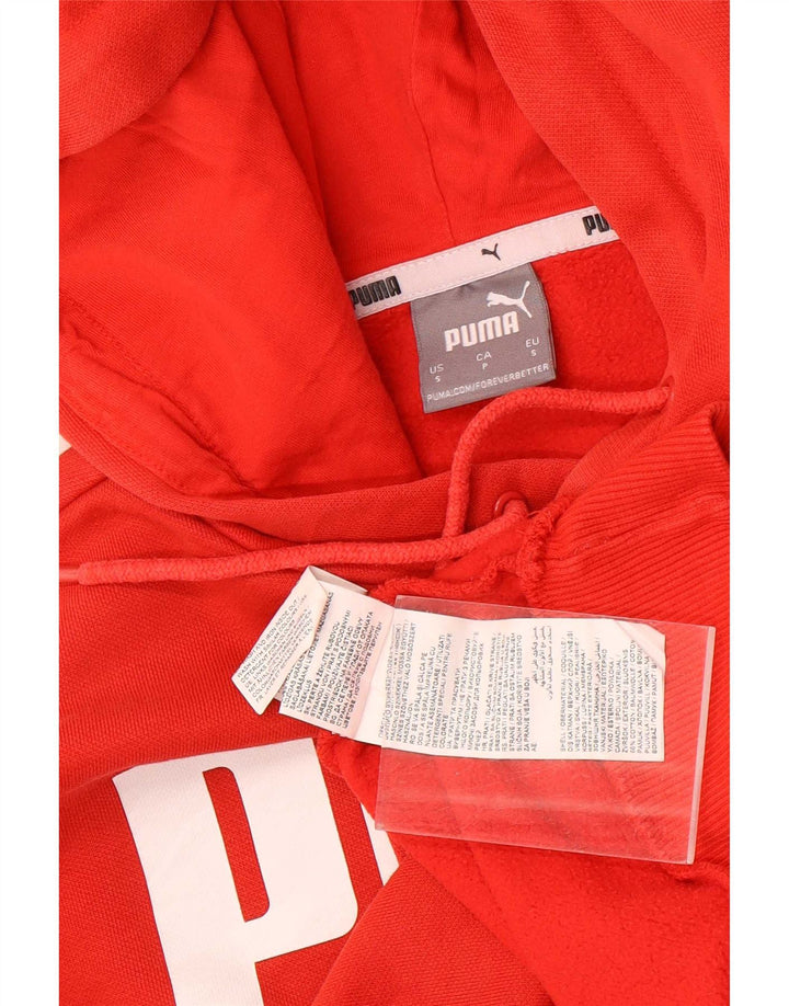 Puma Herren Graphic Hoodie Pullover Kleine rote Baumwolle