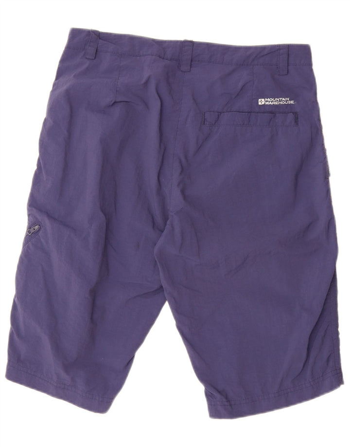 Mountain Warehouse Damen-Cargoshorts UK 12 Medium W32 Marineblaues Nylon