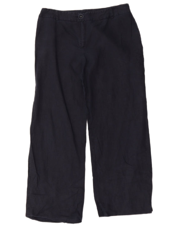 Marks & Spencer Damen Freizeithose UK 12 M W32 L28 Marineblau