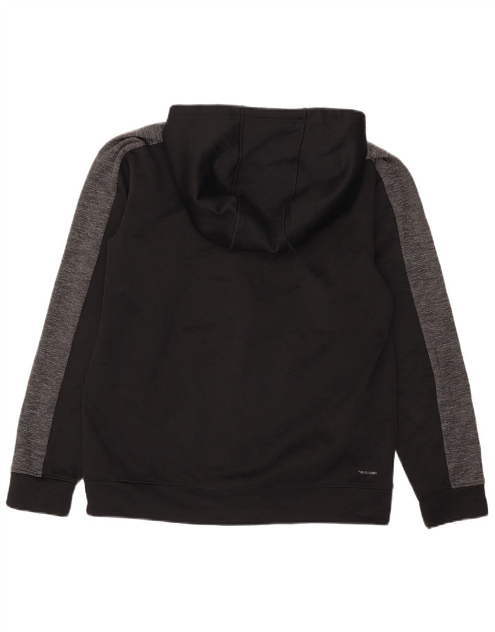 Adidas Herren Climalite Zip Hoodie Pullover Mittelschwarz Farbblock