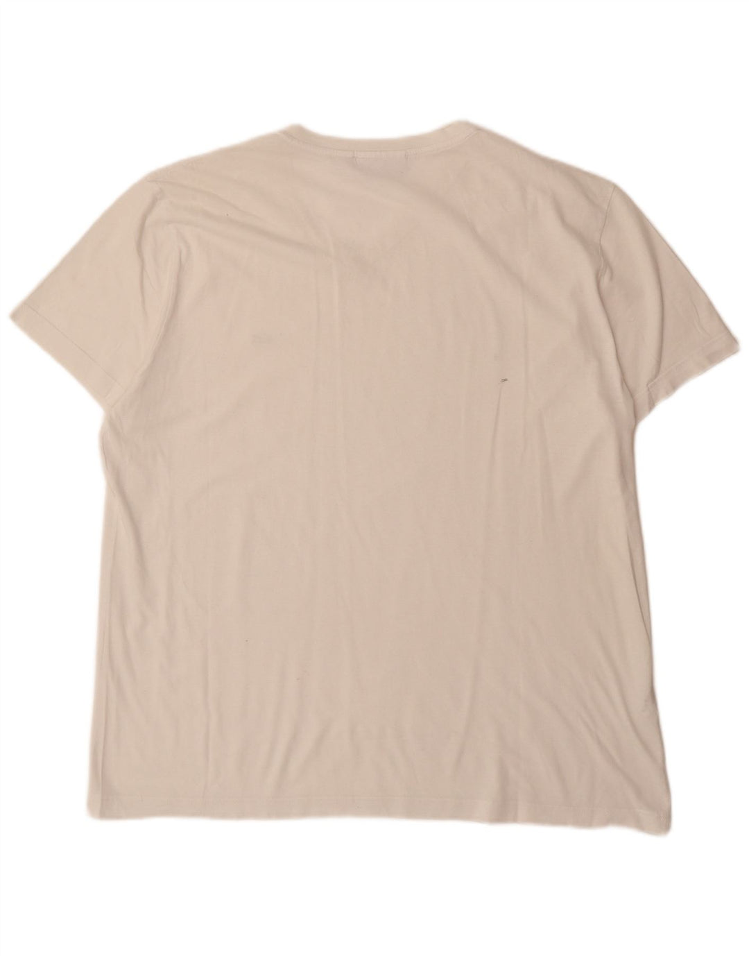 Lacoste Herren-T-Shirt mit normaler Passform, Größe 7 2XL, weiße Baumwolle