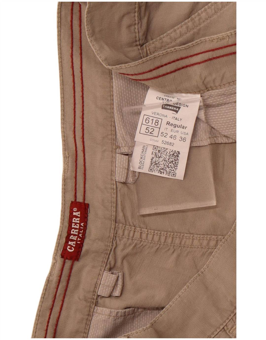 Carrera Herren 618 Cargoshorts W36 Large Beige Baumwolle