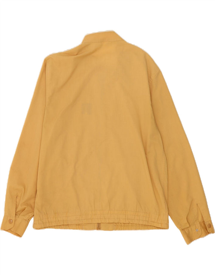 VINTAGE Mens Bomber Jacket IT 50 Large Beige Polyester Vintage Vintage and Second-Hand Vintage from Messina Hembry 