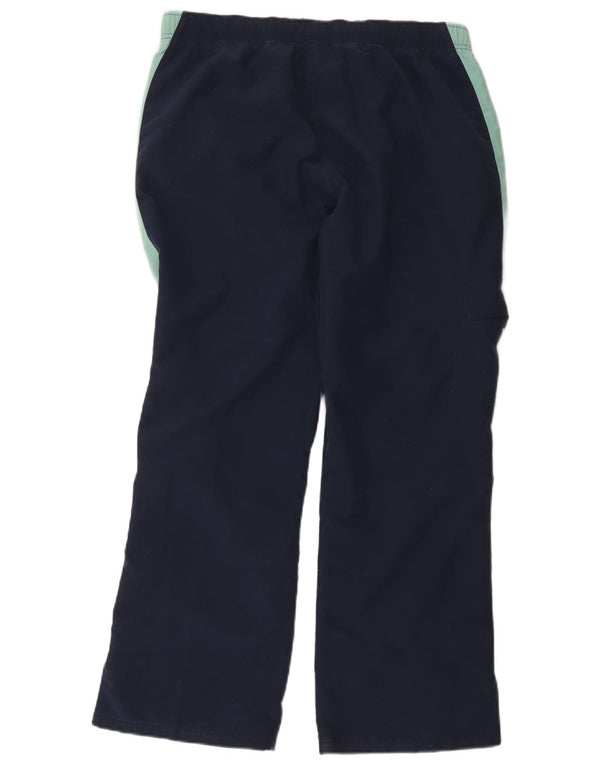 Reebok Damen-Trainingshose, normal, UK 14, Größe L, Marineblau, Farbblock
