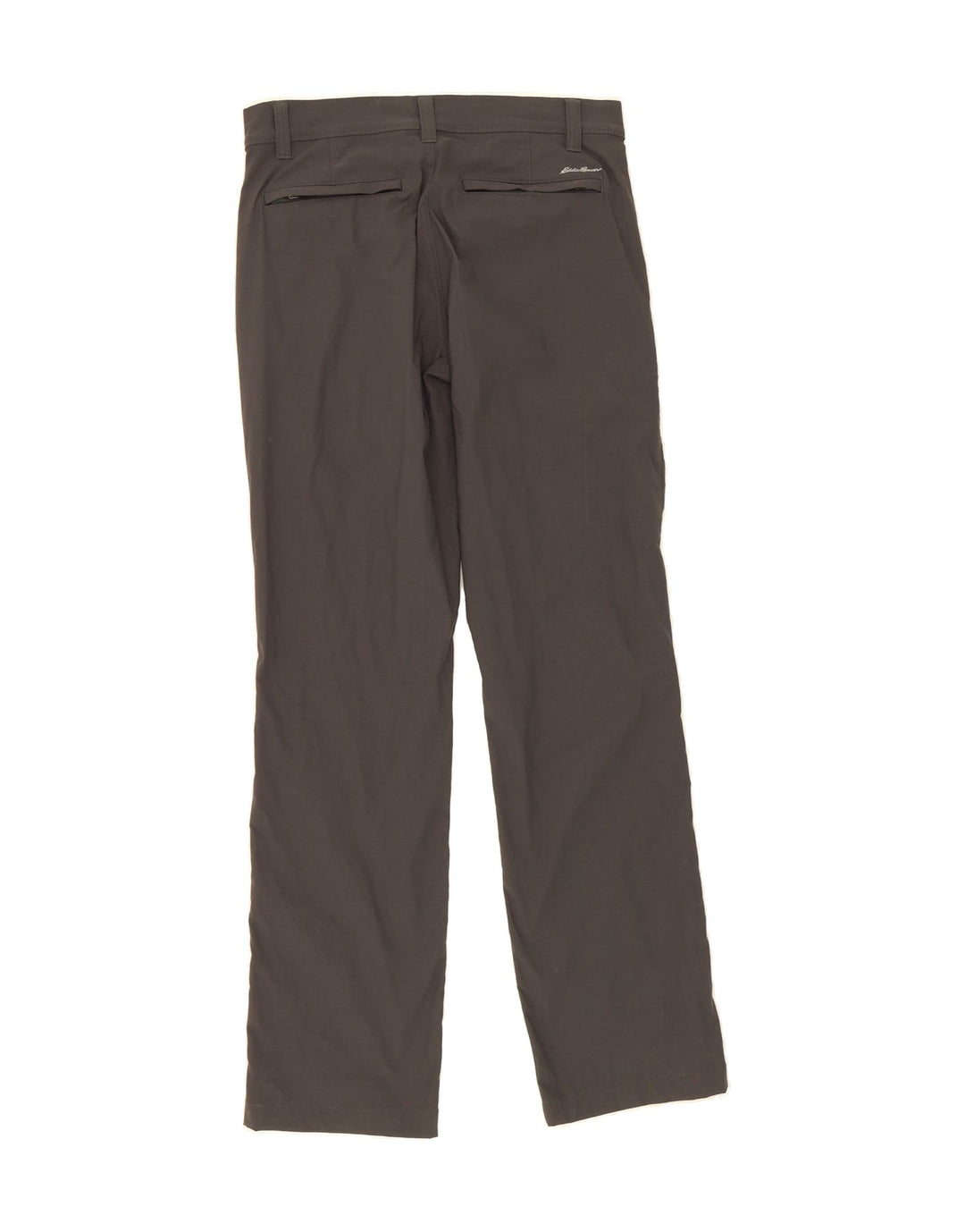 EDDIE BAUER Mens Straight Chino Trousers W30 L32 Grey Nylon Vintage Eddie Bauer and Second-Hand Eddie Bauer from Messina Hembry 