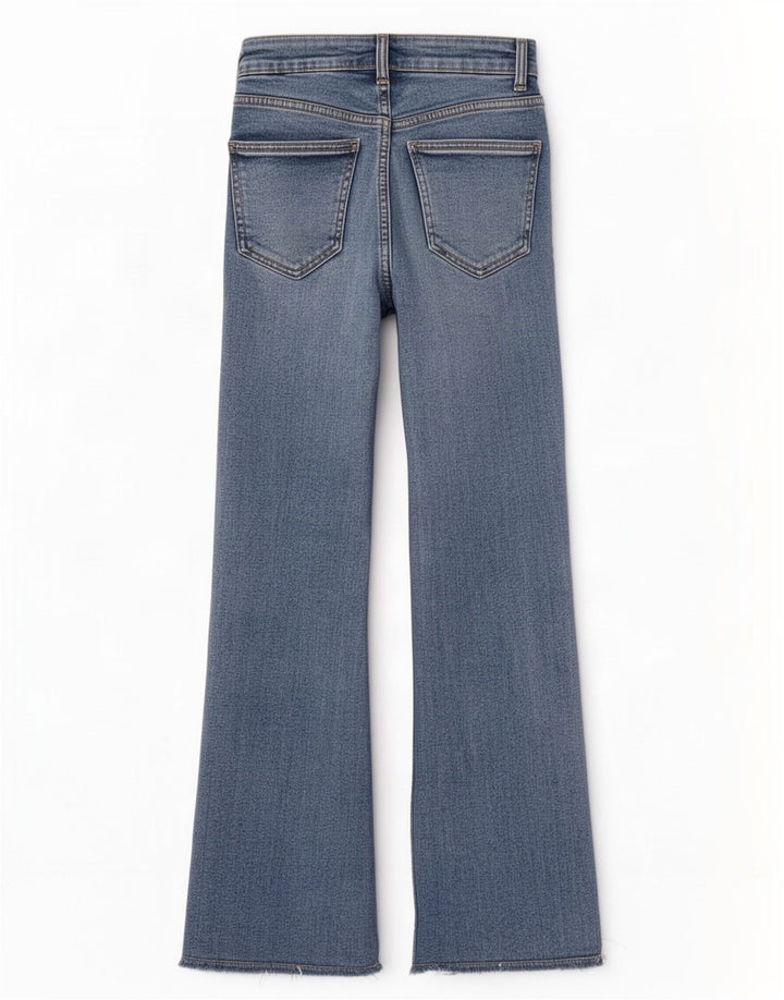 Zara Damen Bootcut Jeans EU 34 2XS W24 L24 Blau