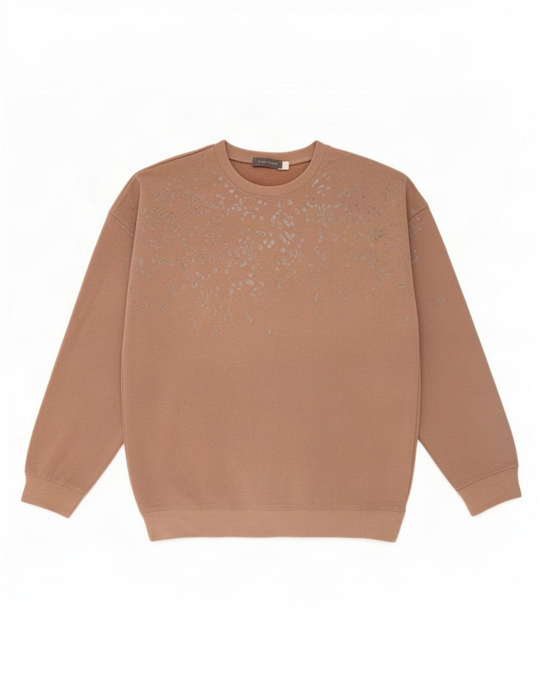 MINT VELVET Damen-Sweatshirt mit abstraktem Muster, Gr. 10, Größe S, Beige