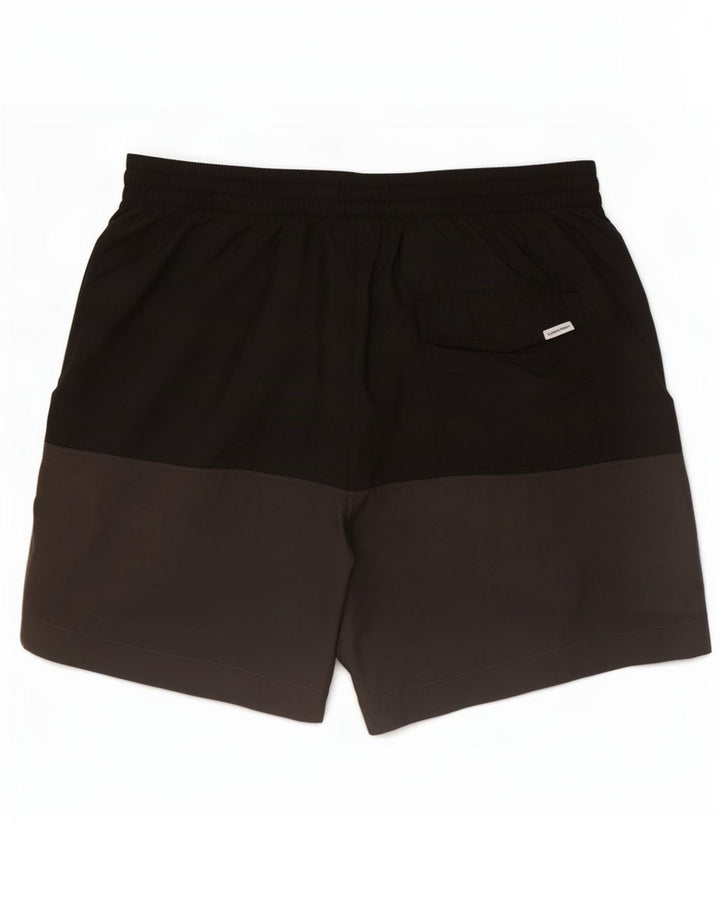 Calvin Klein Herren-Badeshorts mit Grafik, Mittelschwarz, Farbblock