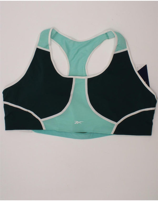 Reebok Damen Speedwick Top UK 26/28 4XL Türkis Colourblock Sports