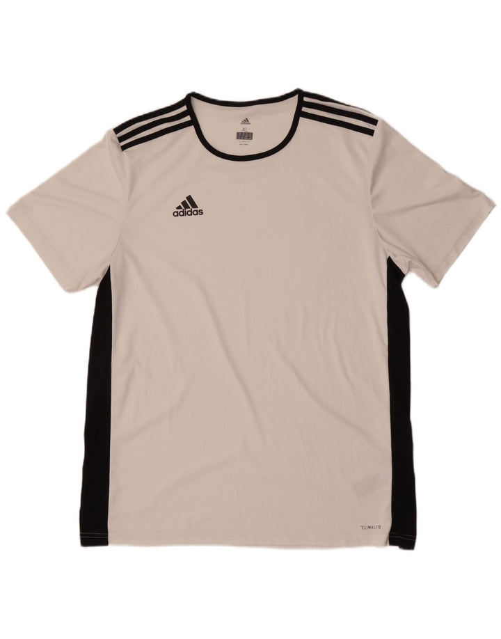 ADIDAS Herren Climalite T-Shirt Top XL Weiß Polyester