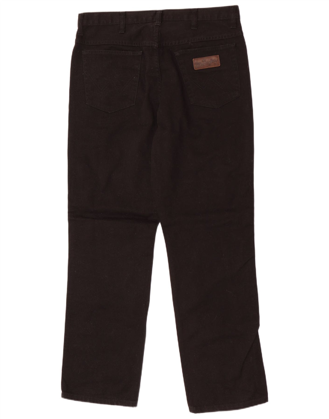 Wrangler Herren Ohio Straight Jeans W36 L32 Schwarze Baumwolle