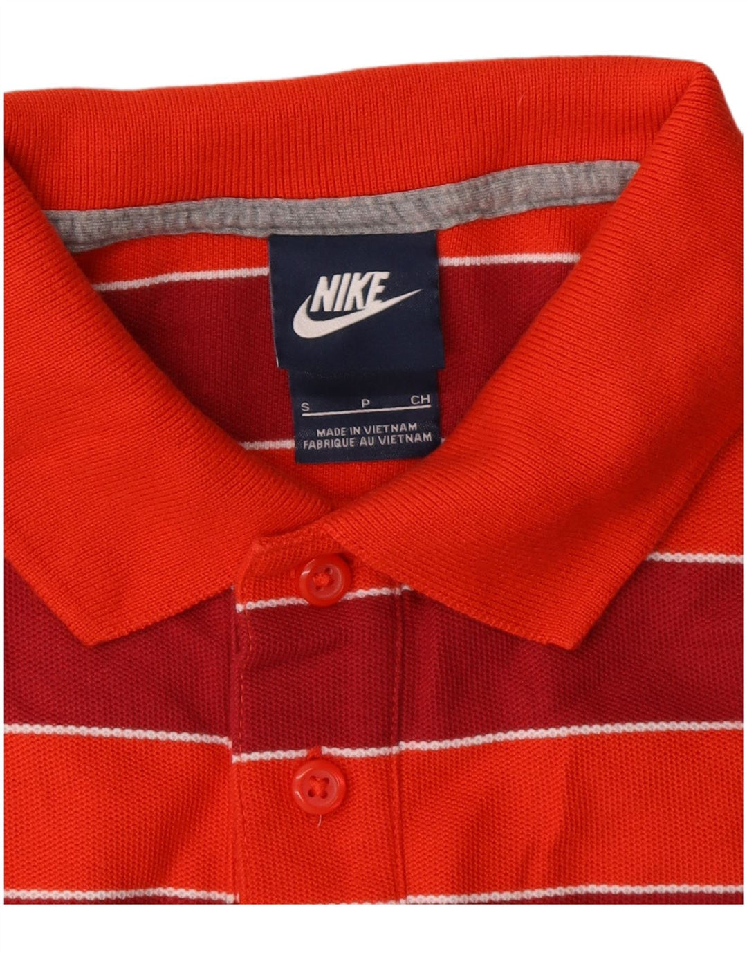 Nike Herren-Poloshirt mit Grafik, klein, rot gestreift