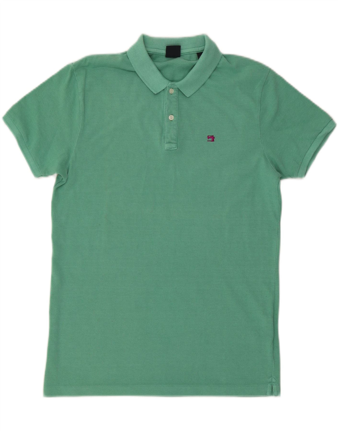 SCOTCH & SODA Herren Amsterdam Couture Poloshirt Mittelgrüne Baumwolle