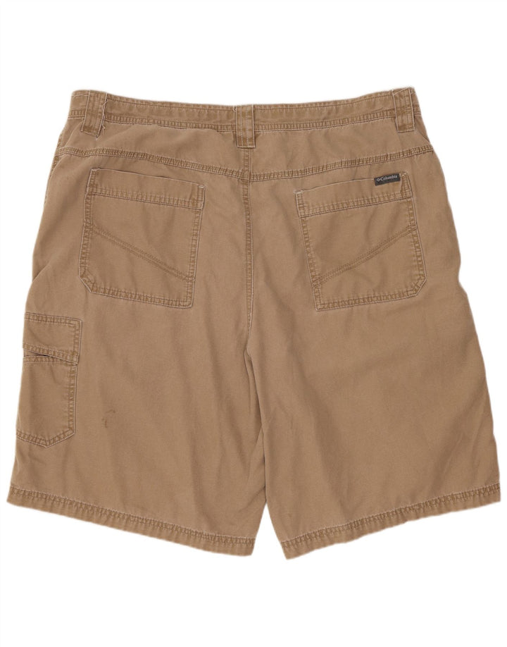 COLUMBIA Herren Omni-Shield Cargo Shorts W40 XL Beige Baumwolle